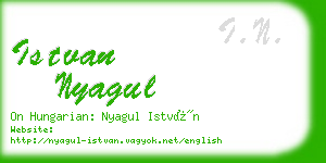 istvan nyagul business card